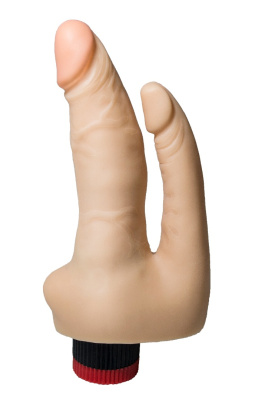 ВИБРАТОР ДВОЙНОЙ В ЛАМИНАТЕ (анально - вагинальный) L 170 мм D 32x21 мм (114700)