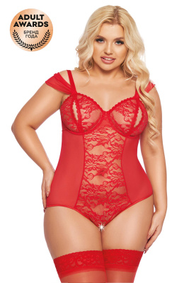 Боди SoftLine Collection Dora, красный, XXXL (0T-00016683)