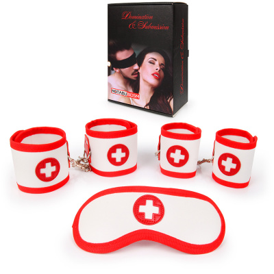 КОМПЛЕКТ (наручники, оковы, маска) PVC (NTB-80329)