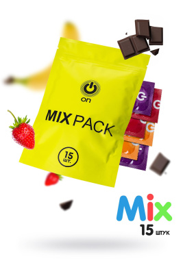 Презервативы On, mix, цветные, аромат, 18,5 см, 5,4 см, 15 шт. (УТ-00002205)