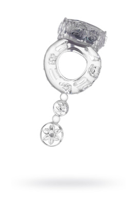 Виброкольцо TOYFA, TPE, прозрачный (00138527)