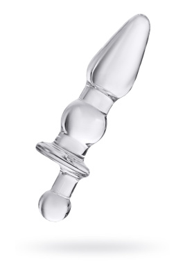 Анальная втулка Sexus Glass, стекло, прозрачная, 17 см, d 3,5 см (0T-00004502)