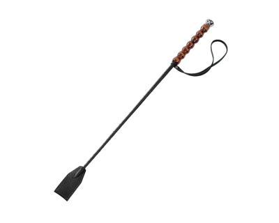 Черный стек с плоской хлопушкой и рельефной рукоятью (3032-1)