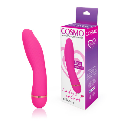 ВИБРОМАССАЖЁР, 20 режимов вибрации, L 130 мм D 33 мм, цвет ярко-розовый, (CSM-23132)