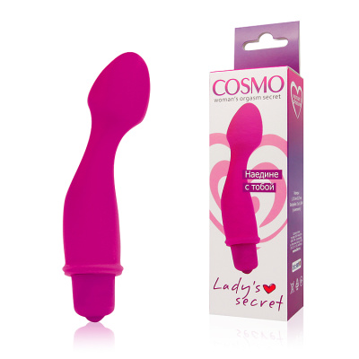 ВИБРОМАССАЖЁР цвет розовый, L 105 мм D 27 мм (CSM-23057)