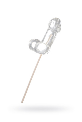 Леденец Sosuчki, Пенис Pina colada, средний, прозрачный, 80гр. (УТ-00005004)