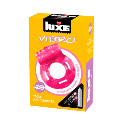 Виброкольцо + презерватив Ужас альпиниста 1шт. Luxe VIBRO (141056)