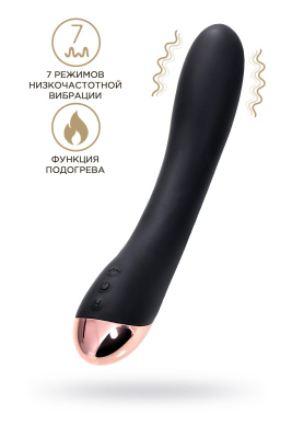 Нереалистичный вибратор WANAME D-SPLASH STREAM, силикон, черный, 21 см (УТ-00000506)