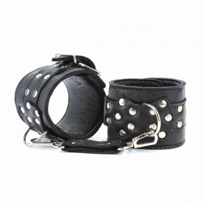 НАРУЧНИКИ ИЗ КОЖИ С ДЕКОРОМ В ВИДЕ БАБОЧКИ, (51007)